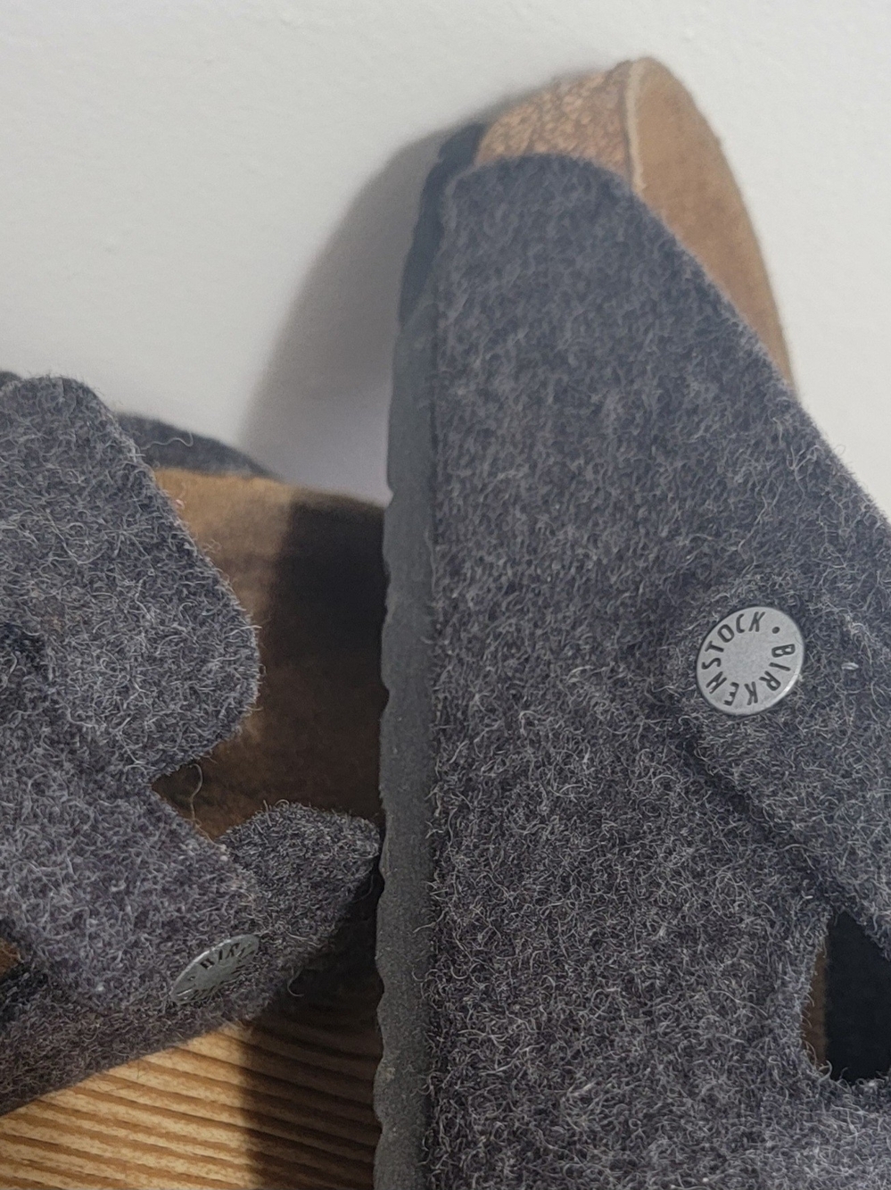 Birkenstock Boston Wool Felt Clogs Gray EU 39 - Picture 8 of 8